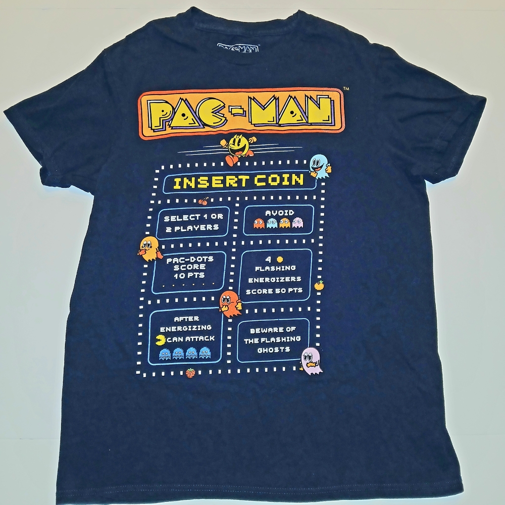 Pac-Man Navy Blue Graphic Tee